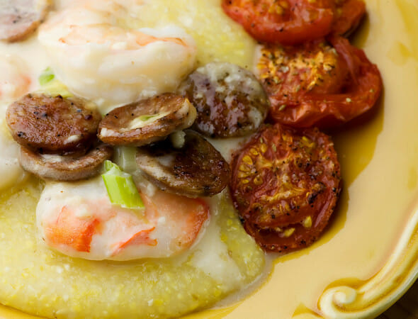 shrimp and grits with sausage