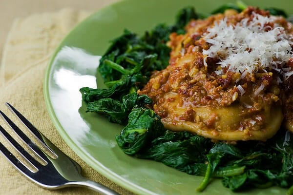 Red Pesto Ravioli