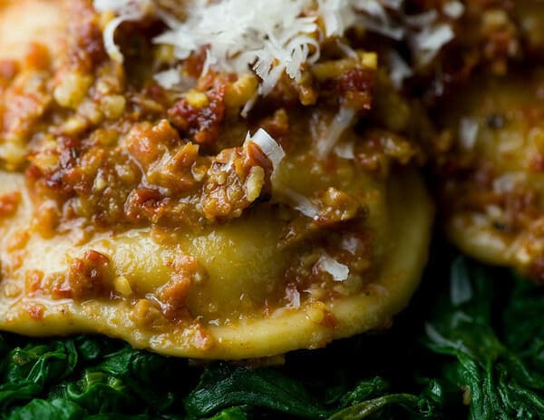 Red Pesto Ravioli