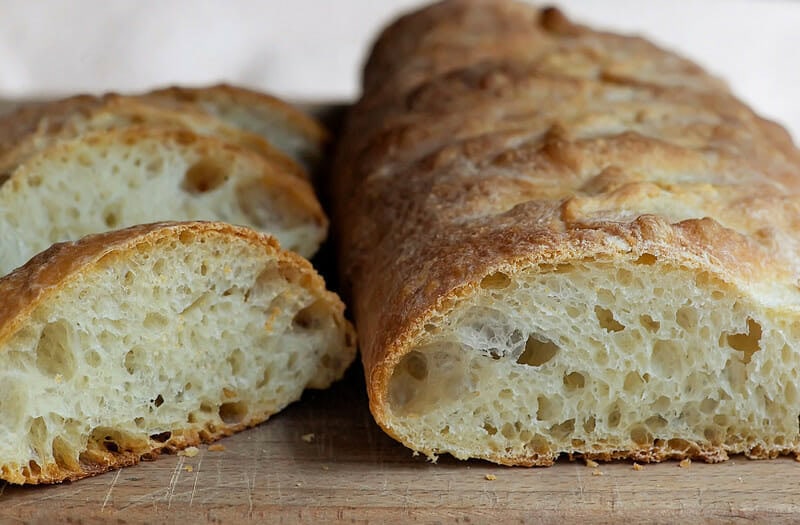 Baguette slices