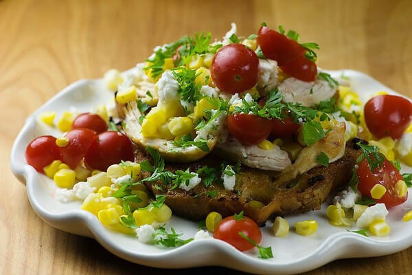 Garlic Toast with Vegetables