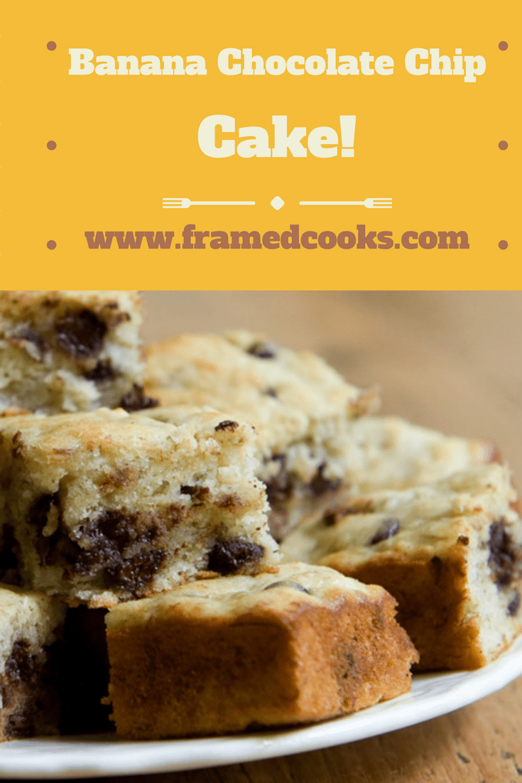 Got ripe bananas and some chocolate chips? It's time to make banana chocolate chip cake with this easy recipe - it's the best snack cake ever!