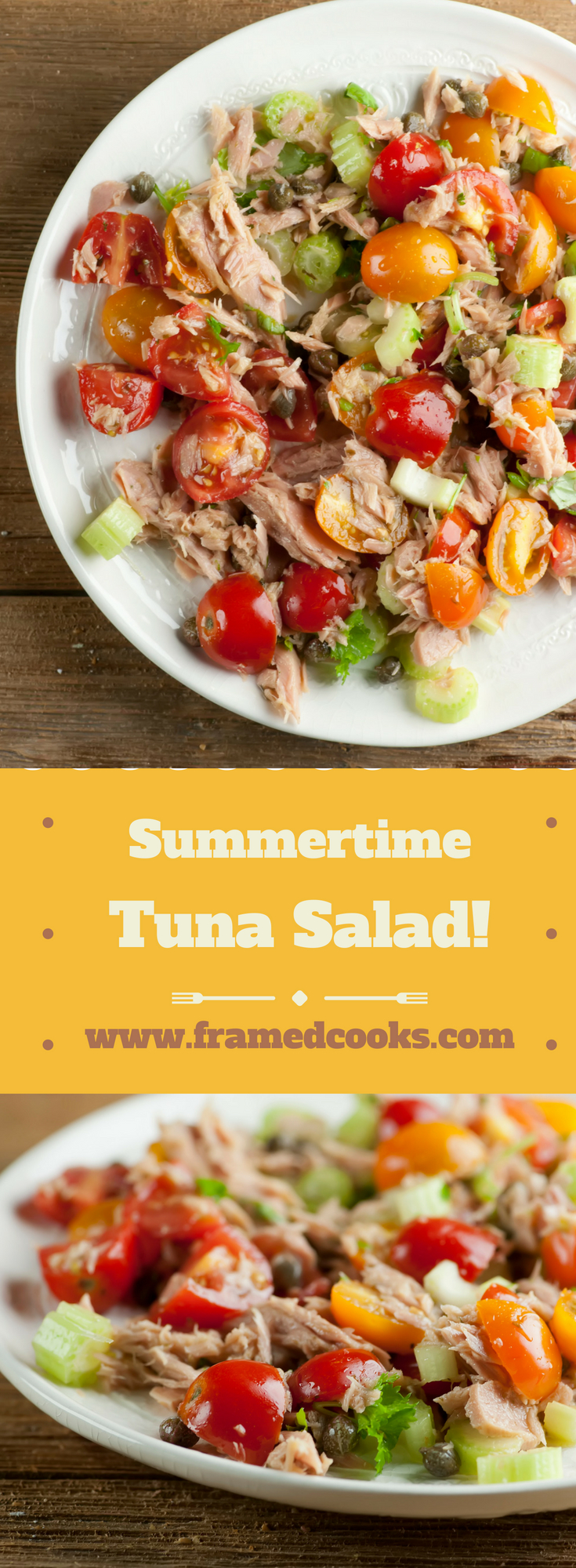 A quick and easy summertime tuna salad recipe that lets you hold the mayo!