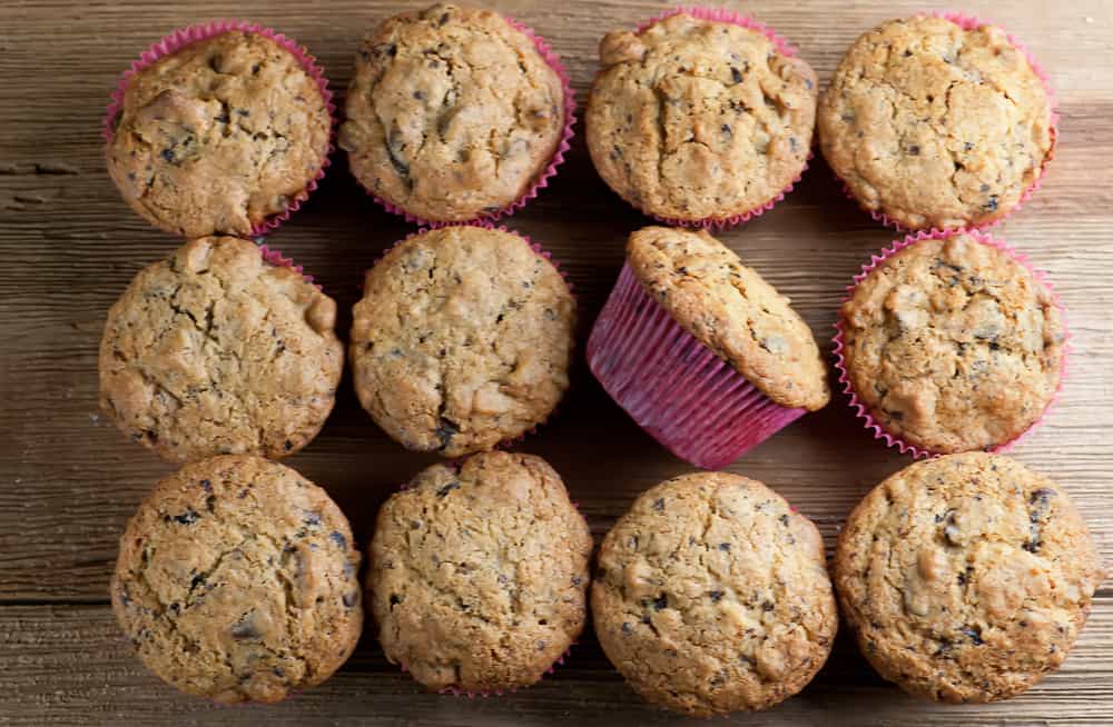 chocolate chip coffee muffins