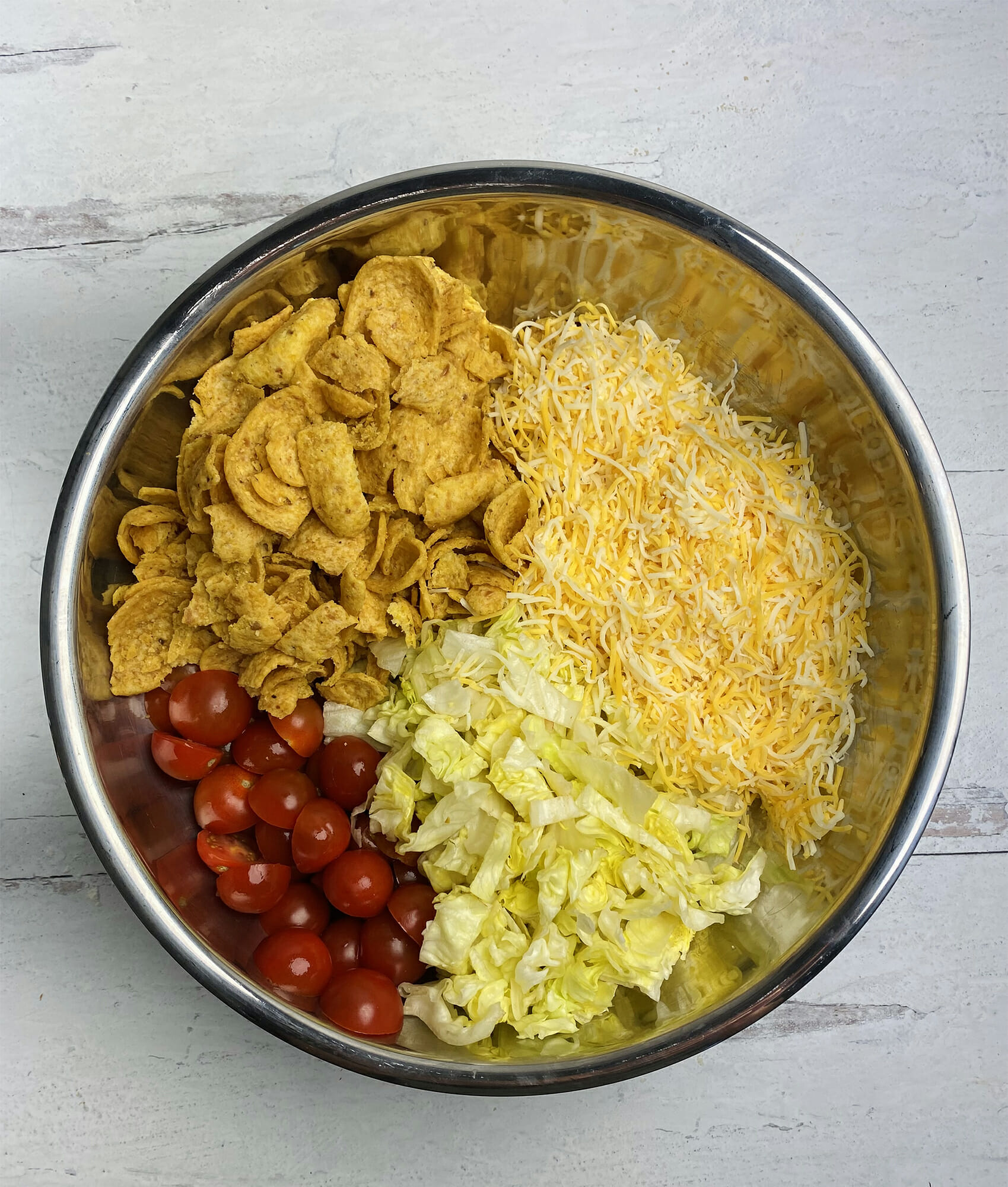 corn chip taco salad mixture