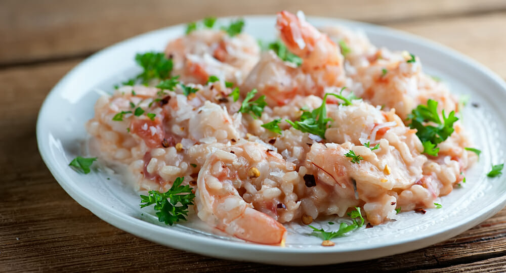 easy coconut shrimp risotto