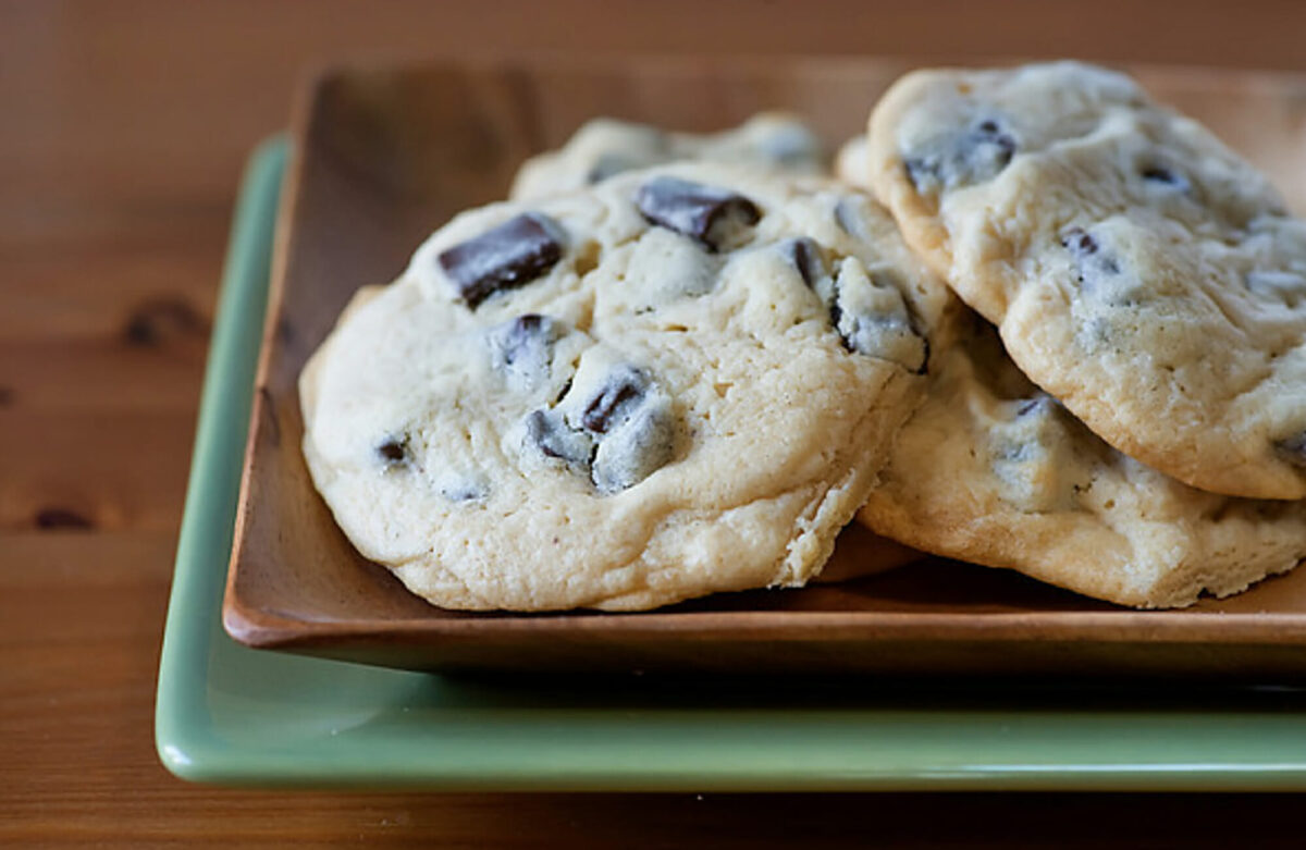 Blue dory cookies on a plate.