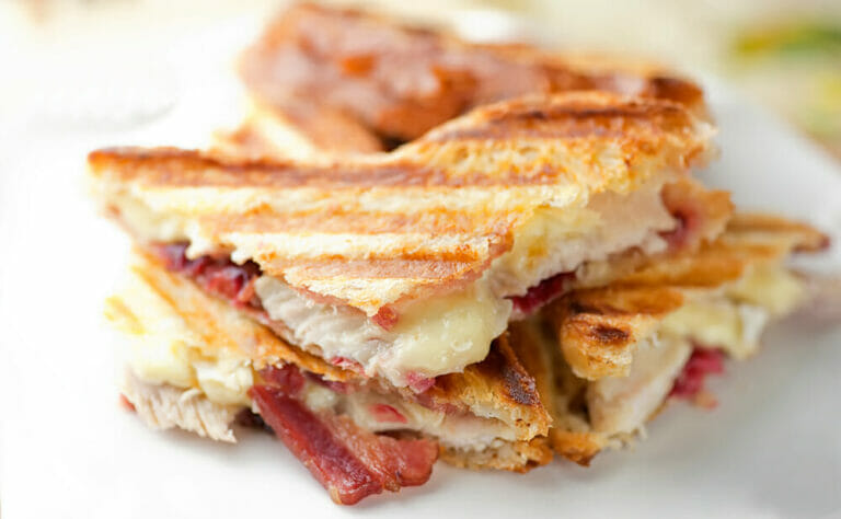 thanksgiving leftover panani sandwich