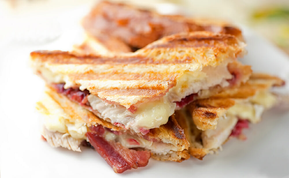thanksgiving leftover panani sandwich