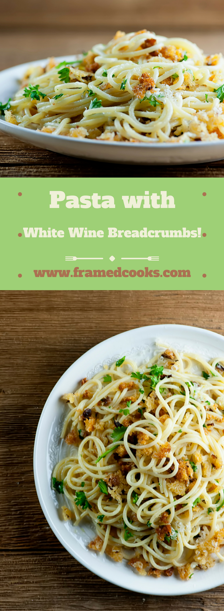 It's amazing what some garlic and white wine breadcrumbs can do for spaghetti...welcome to your favorite new comfort food recipe!
