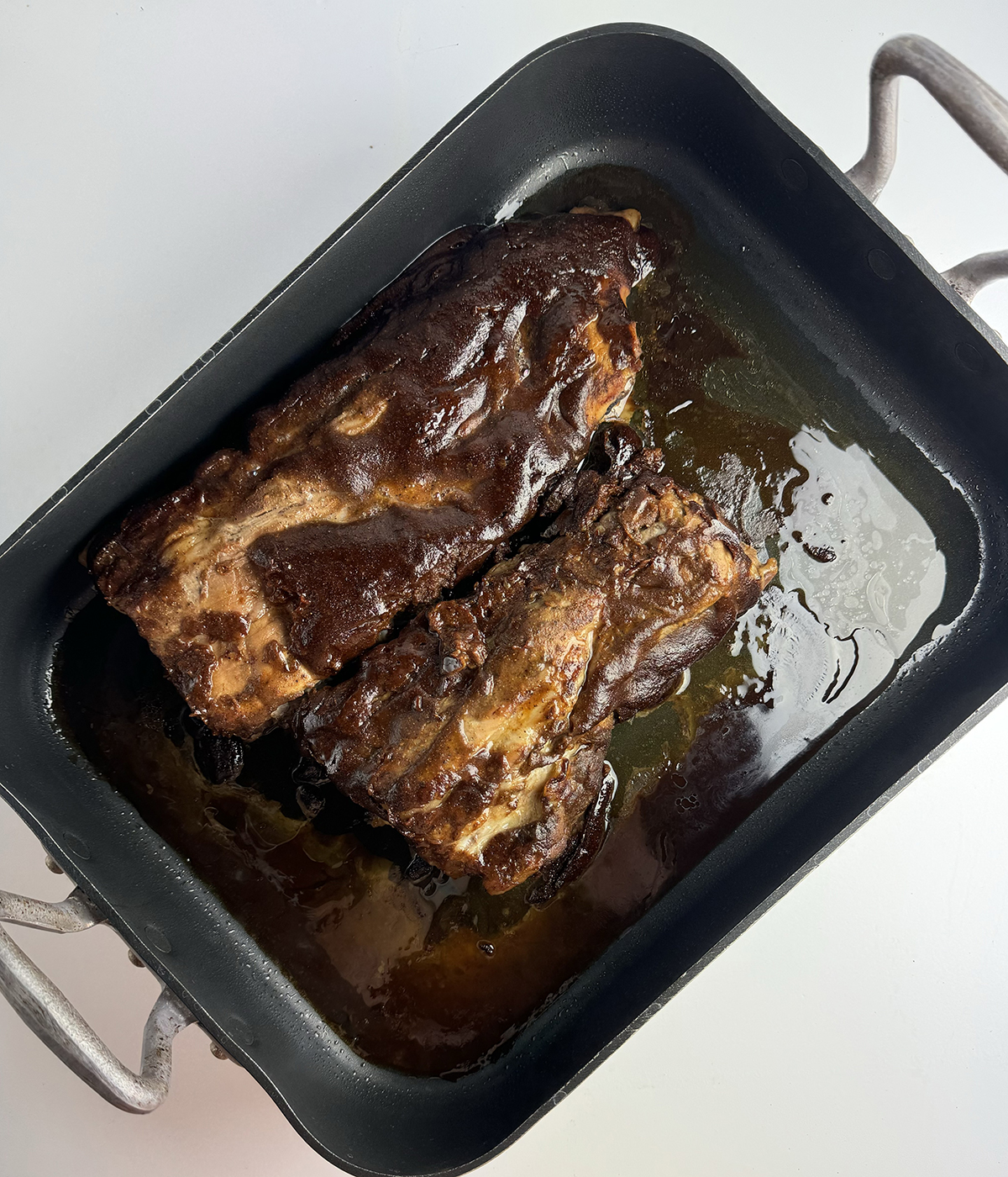 Coca Cola Ribs cooked in the oven.