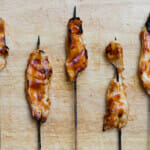 easy honey chicken skewers