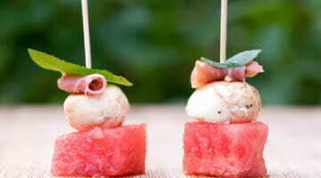 watermelon cheese bites