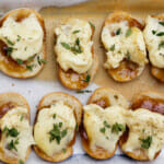 Fig Jam and Cheese Bites arranged on a platter for serving.