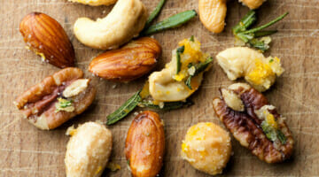 easy butter orange rosemary nuts