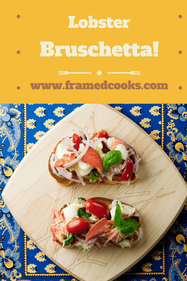 This easy recipe for lobster bruschetta is the perfect fancy appetizer or light lunch. Full of seafood and vegetable goodness!