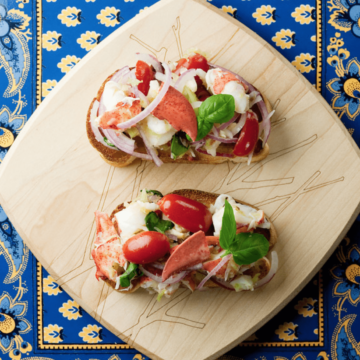 lobster bruschetta