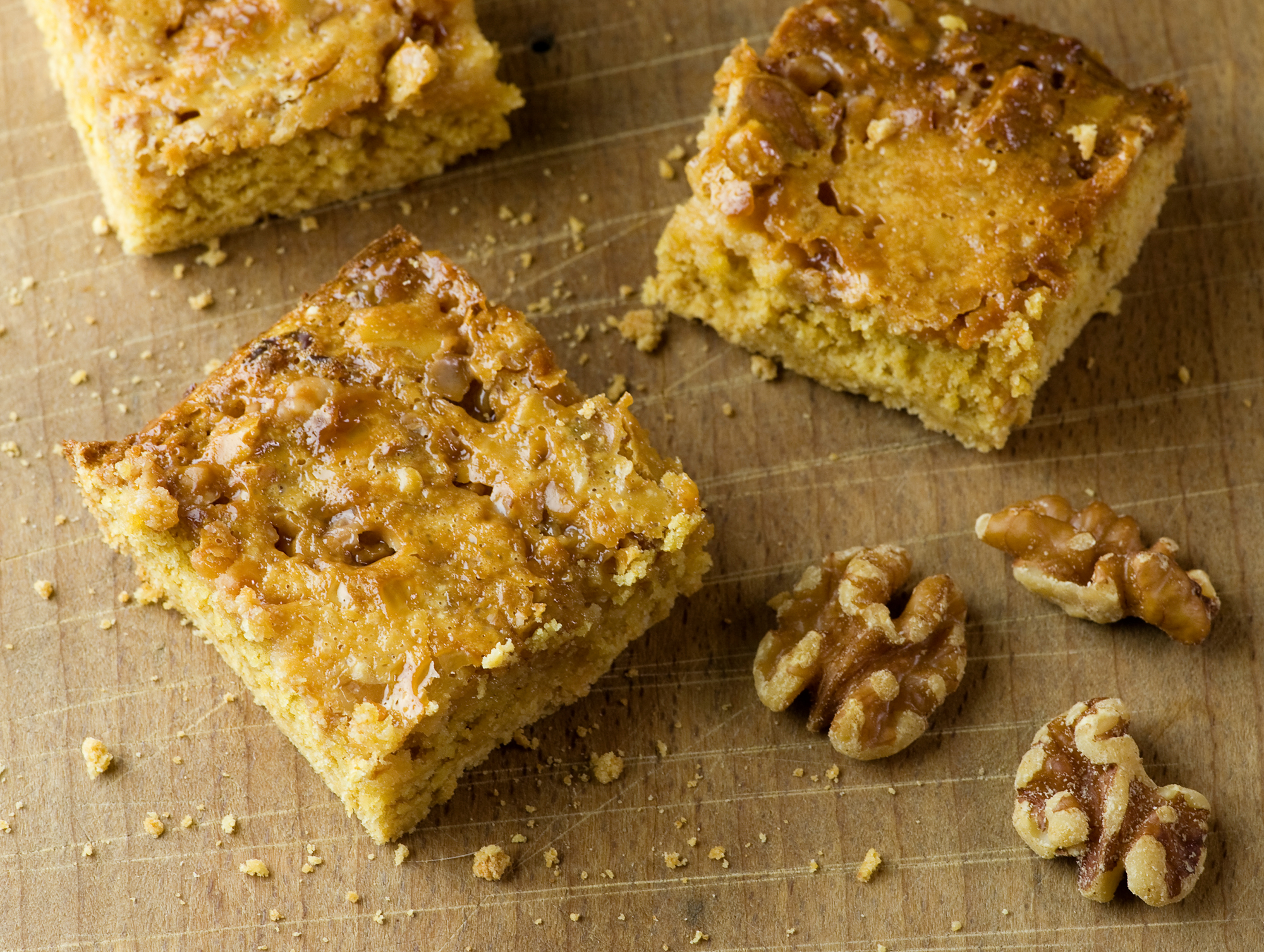 Caramel Walnut Dream Bars Framed Cooks