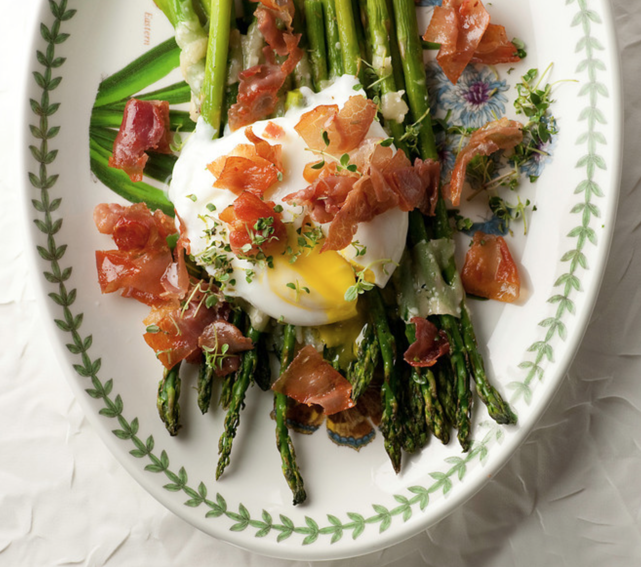 Asparagus with Eggs Framed Cooks