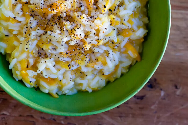 easy carrot parmesan risotto