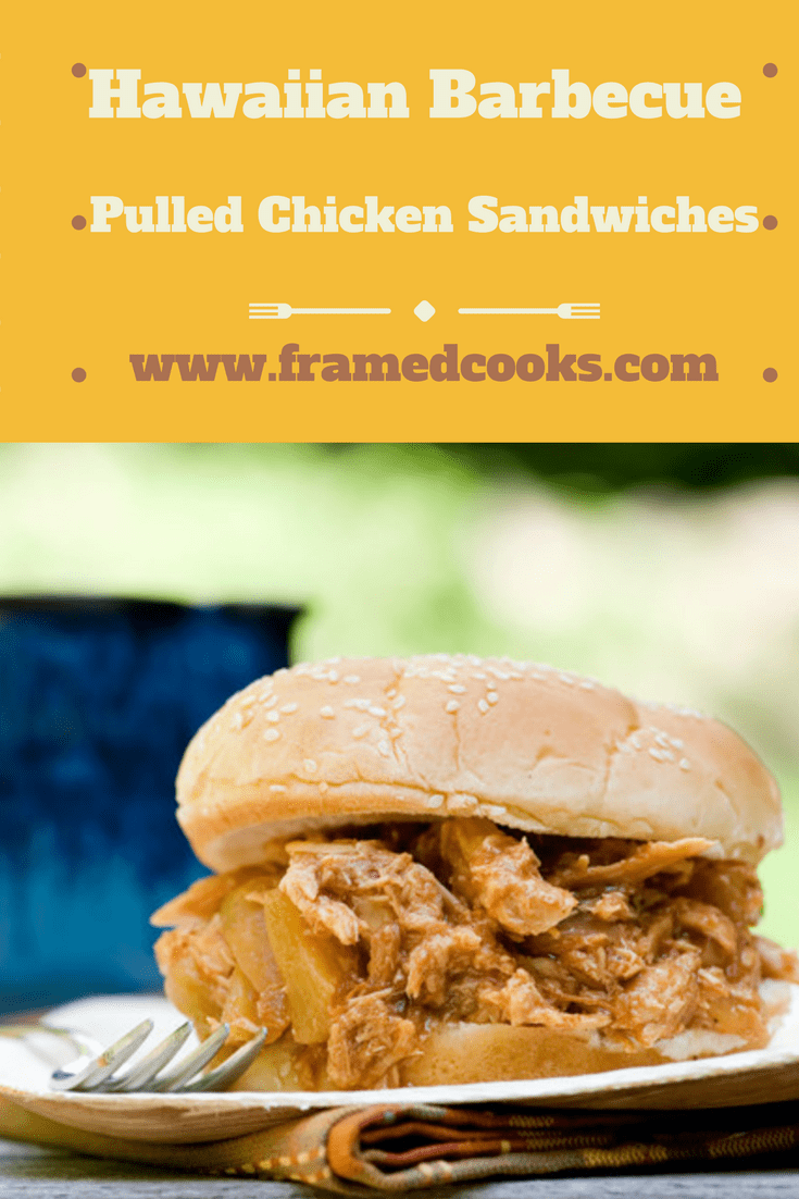 These Hawaiian Barbecue Pulled Chicken Sandwiches cook in the slow cooker all day long so you can come home to tropical deliciousness!