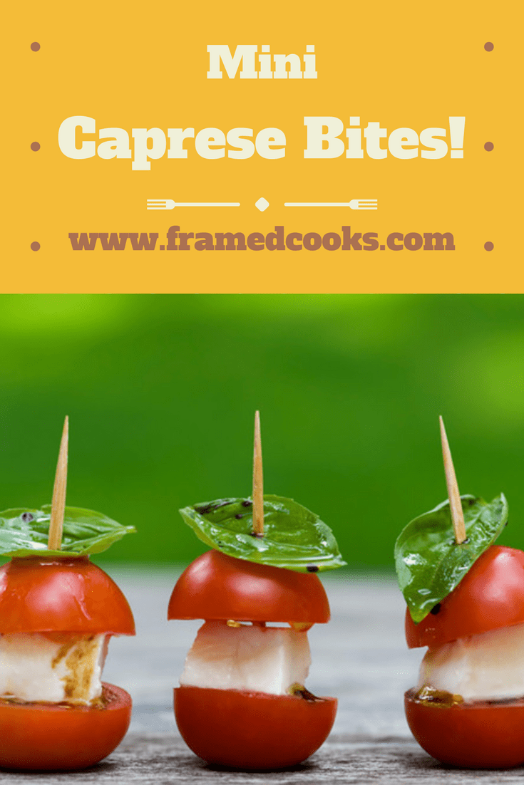 These little mini caprese bites turn the classic tomato, mozzarella and basil salad into your new favorite appetizer! The perfect summer nibble, and so easy to make.