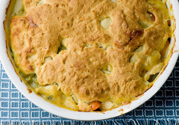 chicken vegetable cobbler