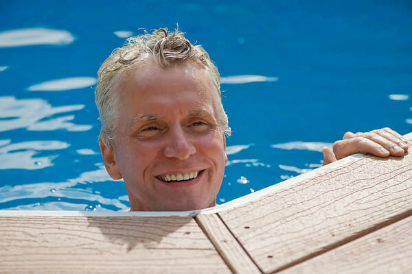 Bruce in pool