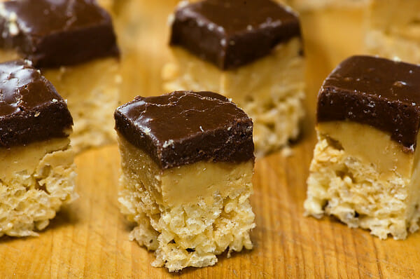 fudge rice cereal bars