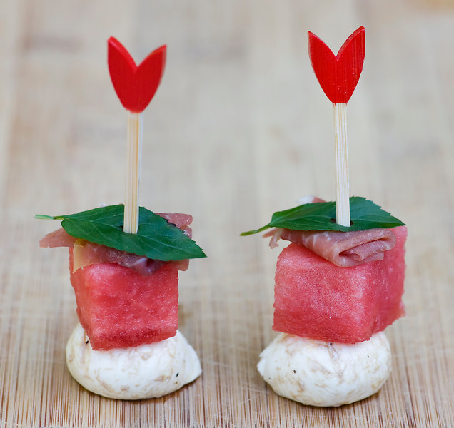 how to make watermelon and cheese bites
