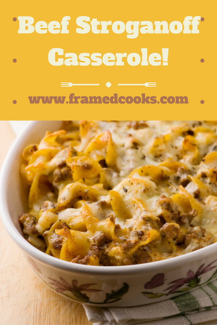 Everyone's favorite retro meal, beef stroganoff, now in casserole form with this easy recipe!