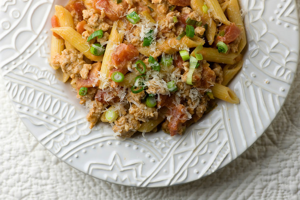 Pasta with Tomato Veal Sauce