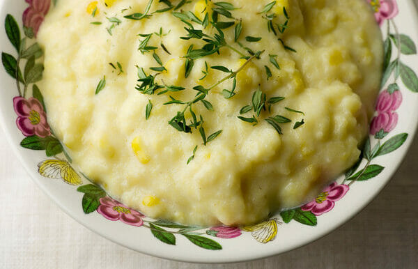 polenta with corn and thyme