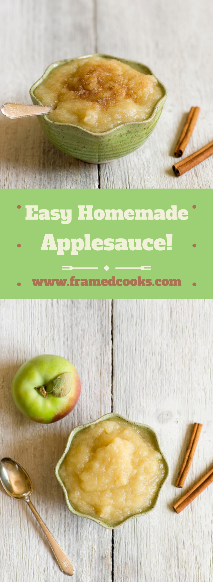 Homemade applesauce is easy, delicious and a great reason for an afternoon of apple picking!