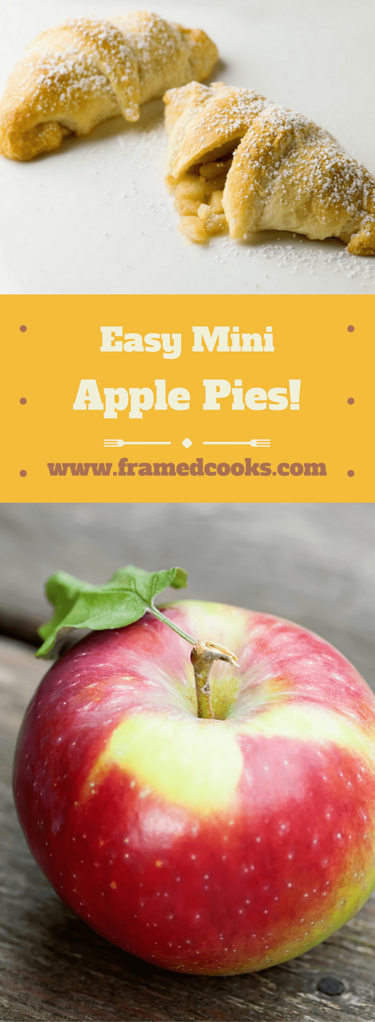 These easy mini apple pies are full of sweet and spicy apples. It's like having a little apple pie right there in your hand!