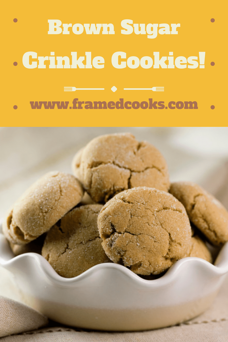 Brown sugar crinkle cookies take your everyday sugar cookie to all new heights of wonderfulness! Try this easy recipe and fill up your cookie jar.