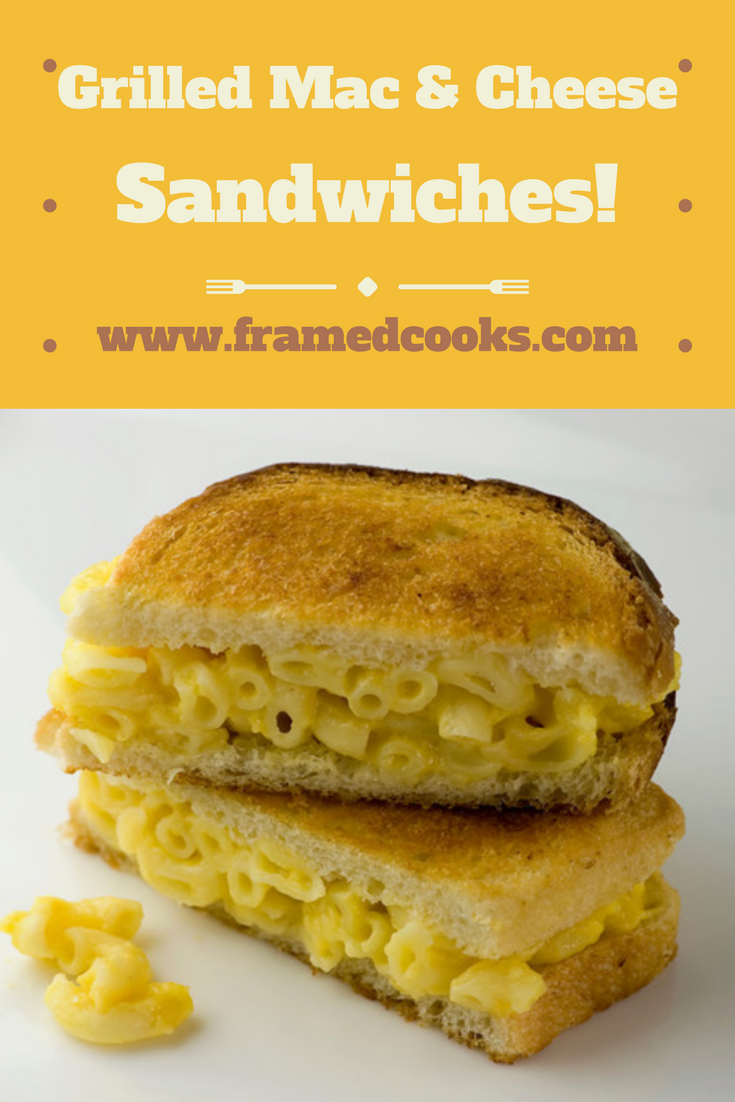 Macaroni and cheese meets the grilled cheese sandwich in this naughty combo of two favorite treats!