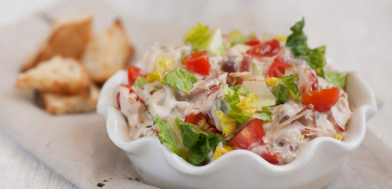 Easy Bacon Lettuce and Tomato Dip