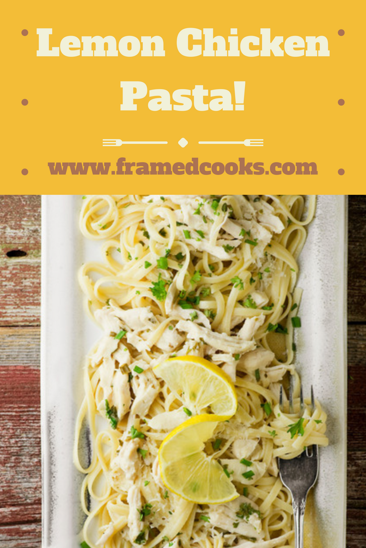 Turn leftover chicken into an easy elegant supper with a lemon and some linguine!