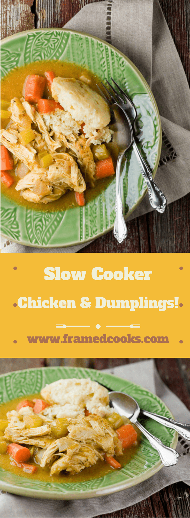 Slow Cooker Chicken and Dumplings Framed Cooks Slow Cooker Chicken and Dumplings Framed Cooks