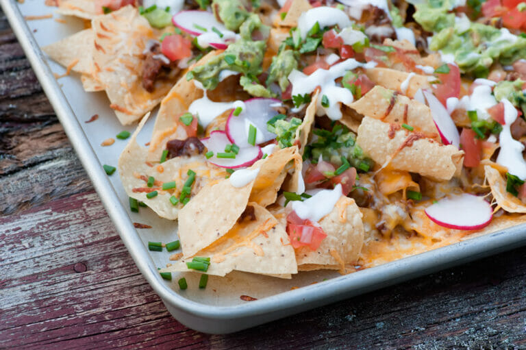 Cookie Sheet BBQ Nachos