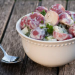 Easy boursin potato salad.