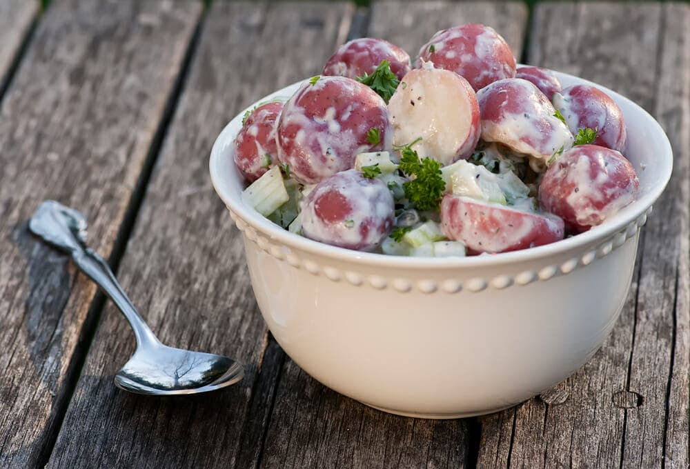 Boursin potato salad Easy boursin potato salad.
