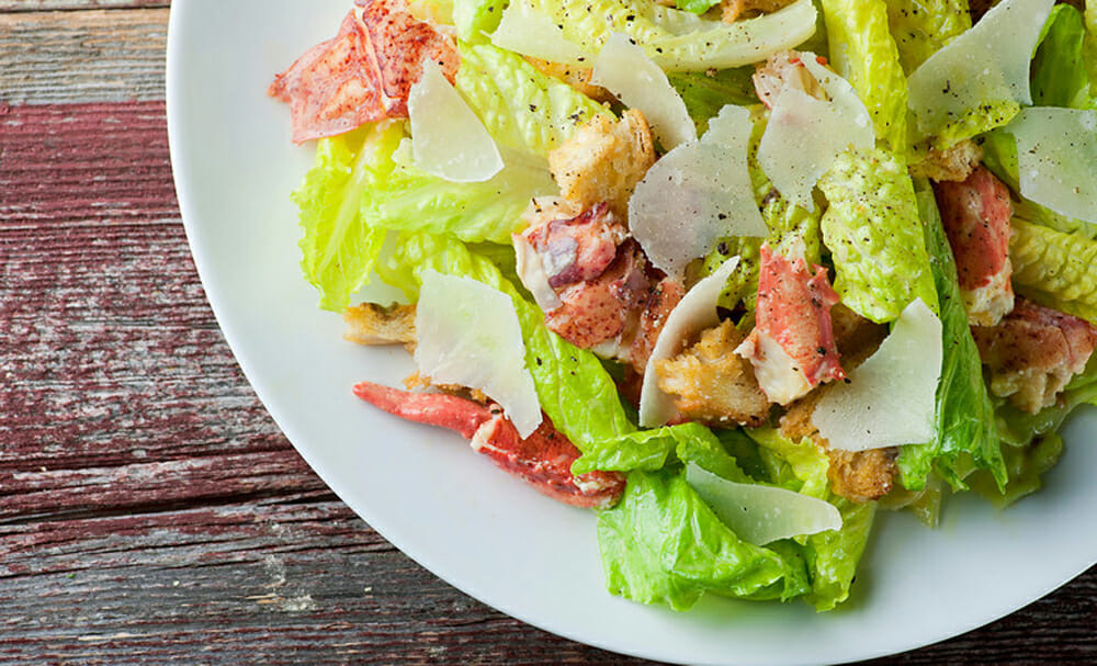 Lobster Caesar Salad Framed Cooks