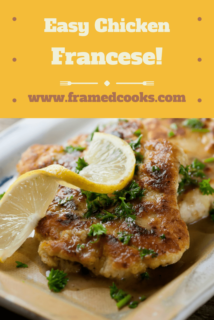 Weeknight chicken dinner just got fancy without the fuss with this simple and delicious chicken francese recipe! Lemon lovers of the world, unite!