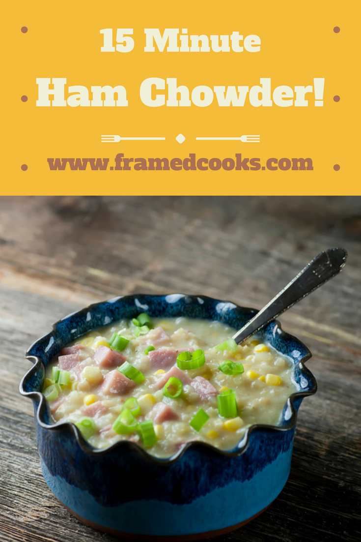 The secret ingredient to this 15 minute ham and potato chowder recipe? Read on to find out!