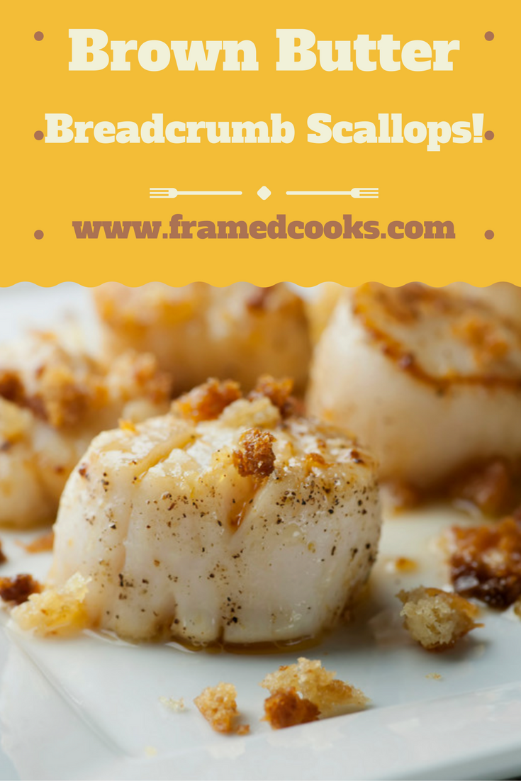 Scallops are wonderful, but scallops in a brown butter breadcrumb sauce? Heaven.