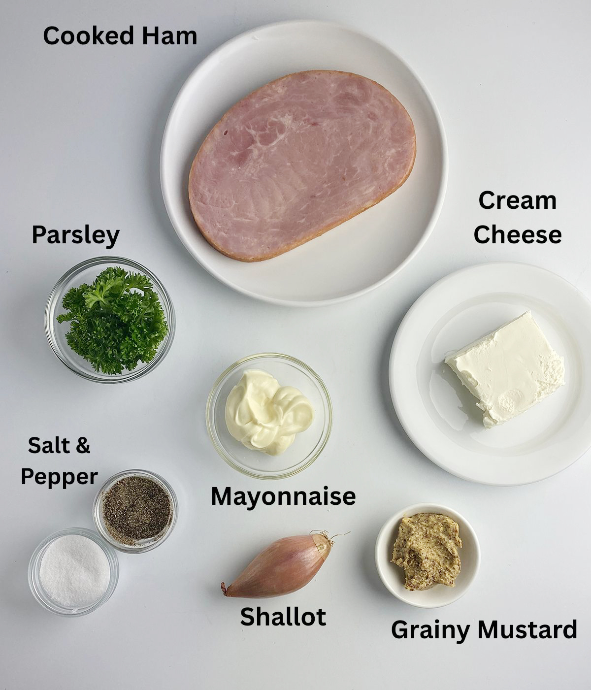 Deviled Ham Spread Ingredients. 

