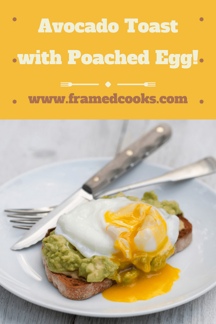 Some mashed avocado and a poached egg make this simple open-faced sandwich an easy and scrumptious treat! Treat yourself to some avocado toast with poached egg today.