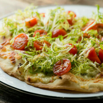 White Salad Pizza